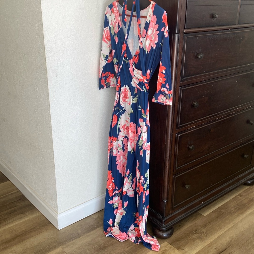 70s inspired colorful, comfy dress!